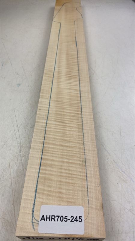 Neck Sycamore / European Maple, curly, 890x109x28mm Unique Piece #245